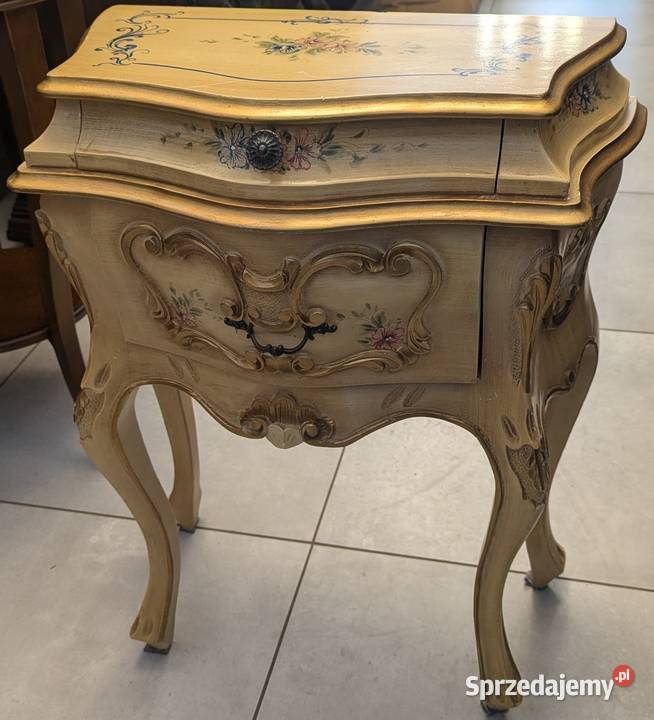 Piękna włoska szafka neobarokowa ecru sklep Dąbrowa Górnicza