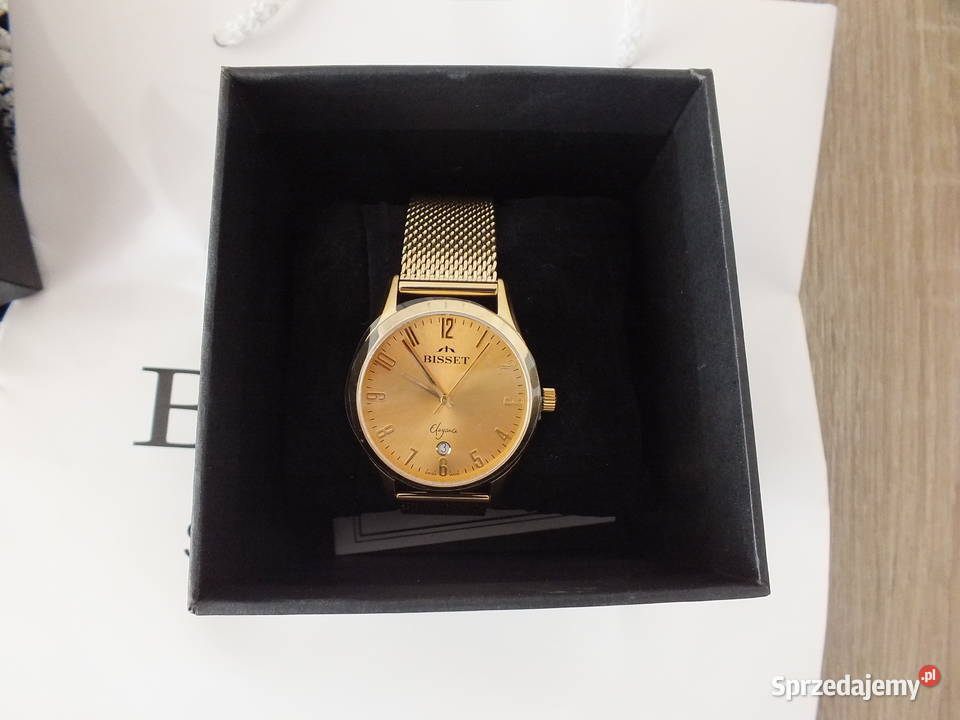 Zegarek Bisset Nowy Swiss Made Kurier Męskie śląskie Golasowice sprzedam