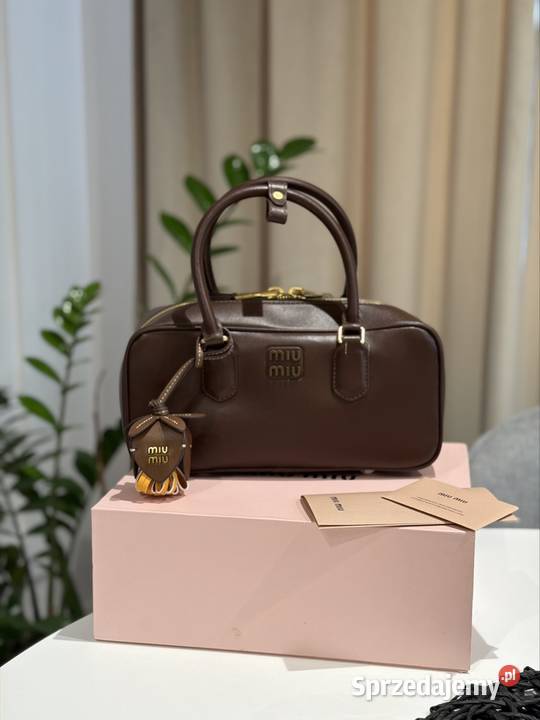 Torebka damska Miu Miu Arcadie bag brązowa skóra Rzeszów