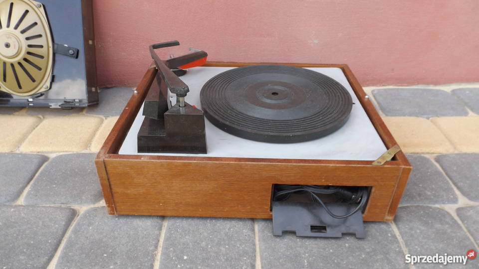 Stary gramofon unitra głośniki colorofon warmińsko-mazurskie Grodziczno