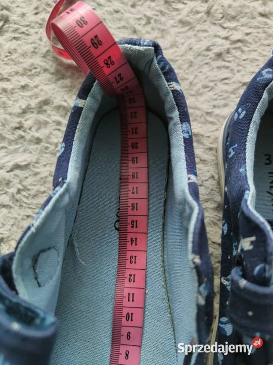 Granatowe trampki buty na rzepy w planety In Warszawa sprzedam