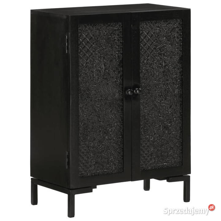 Szafka czarna 55x30x77 lite drewno mango i Warszawa