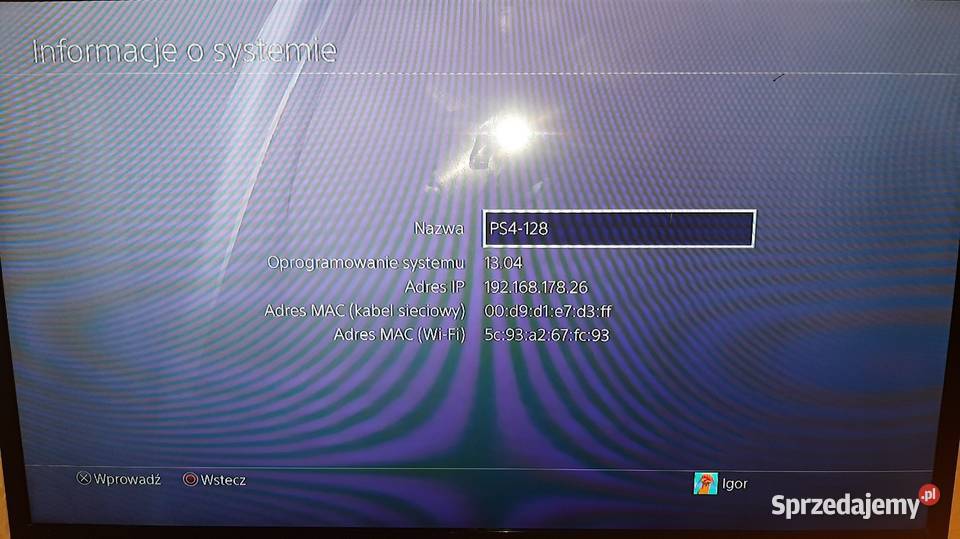 Sony PlayStation 4 CUH1116A biała Konsola 500GB Stargard