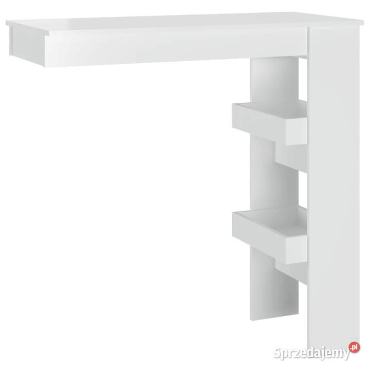 vidaXL Ścienny stolik barowy biały o wysokim Warszawa