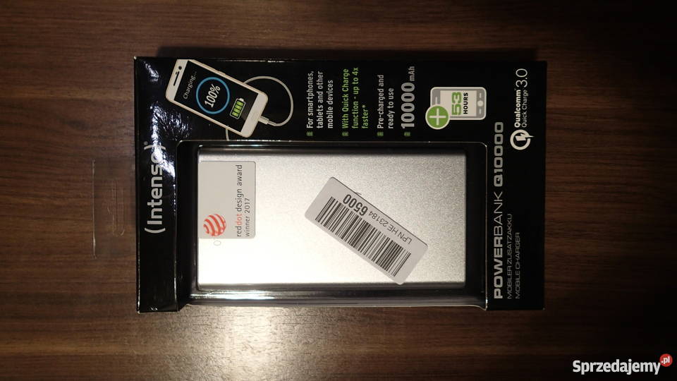 Powerbank Intenso Q10000 Quick Charge 10000mAh Pozostałe Sosnowiec