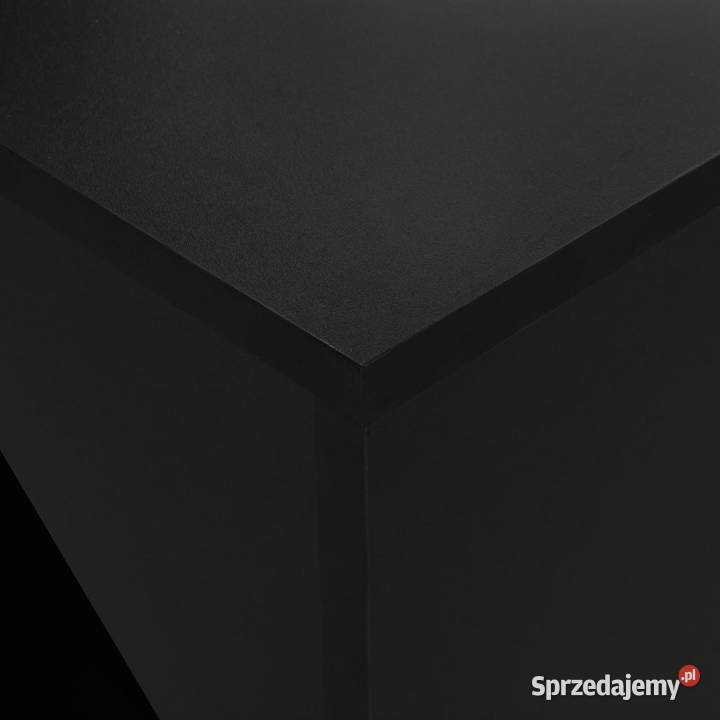 Stolik barowy z szafką czarny 115 x 59 x 200 Warszawa