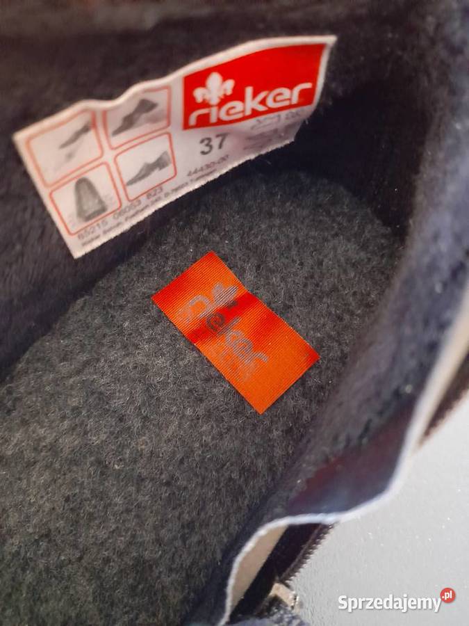Skórzane buty jesienne Rieker 37