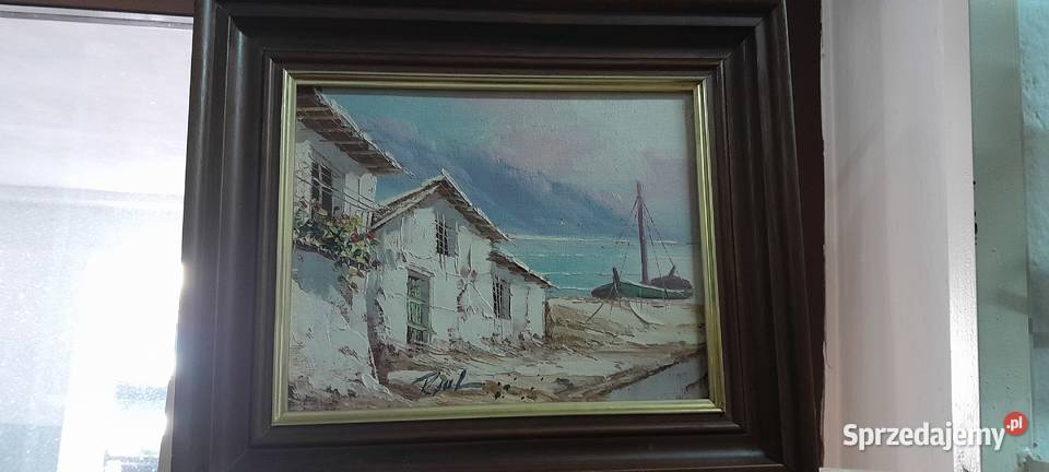 Obraz rękodzieło drewniana rama Oleśnica