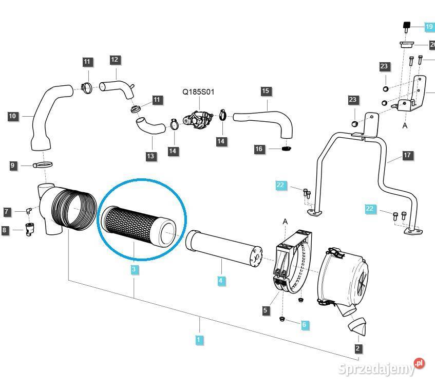 Filtr powietrza LS Tractor TRG190 40060254 Tajęcina