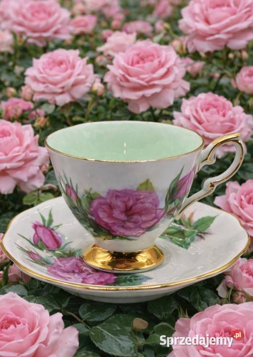 Porcelana zdobiona motywem róż Pabianice sprzedam