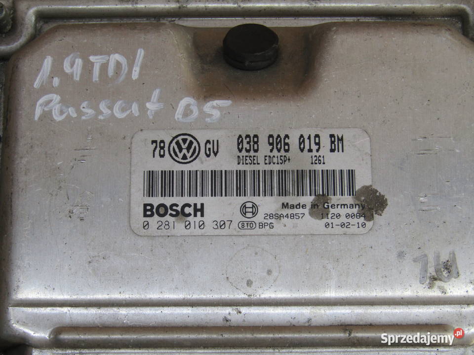 STEROWNIK SILNIKA VW PASSAT B5 19TDI 038906019BM Mysłaków sprzedam