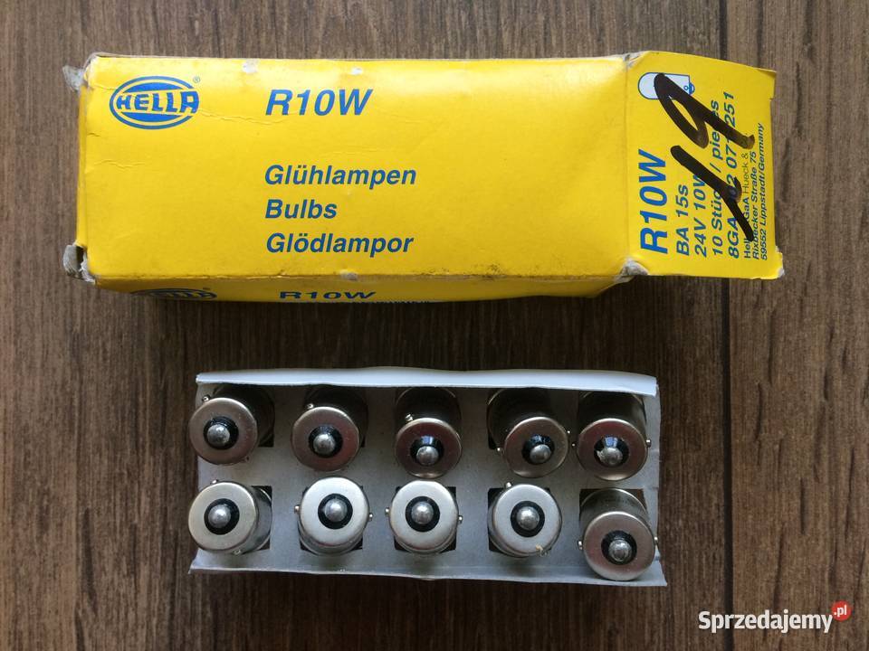 Żarówka R10W Hella 24V 10W żarówka P21W Hejalux Wrocław