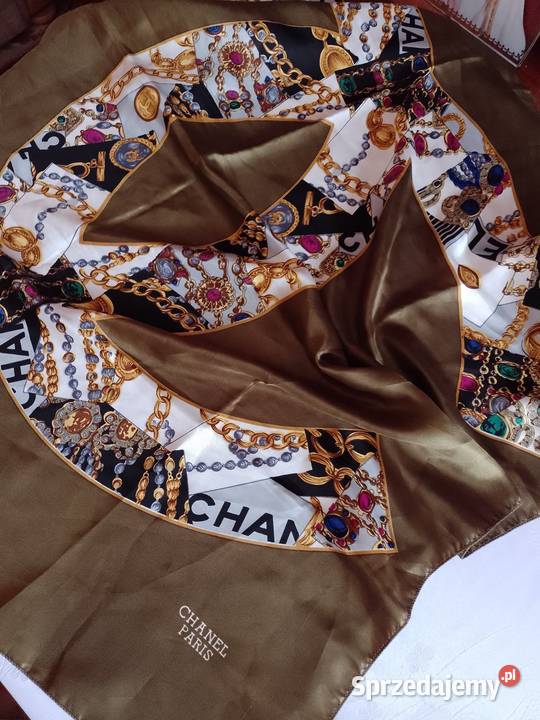 Chanel Paris Wytworna duża apaszka biznesowa Top Kraków