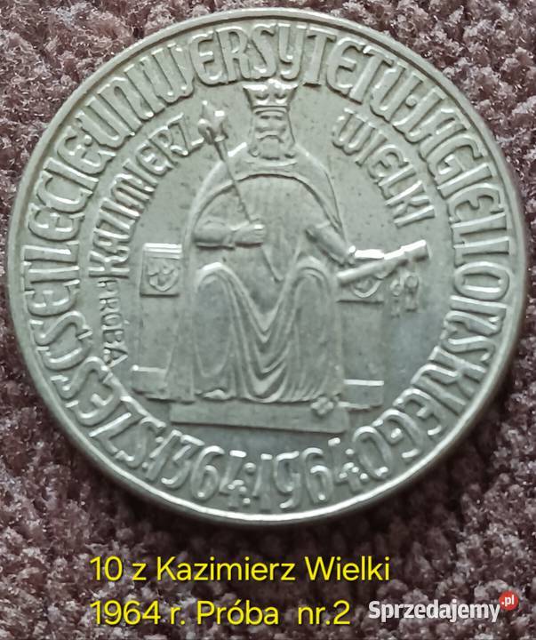 10 Kazimierz Wielki 1964 r Próba 2 Antyki, Sztuka, Kolekcje Konin