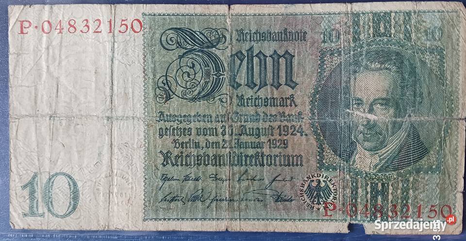 10 Marek Niemcy 1929 r seria PZ Konin