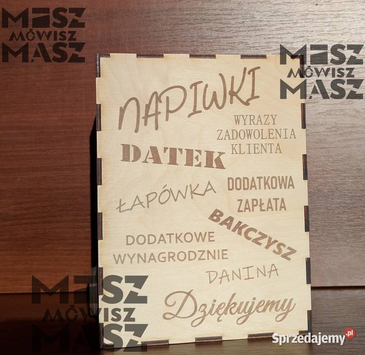 Skarbonka na napiwki datek bakczysz Rękodzieło Racot