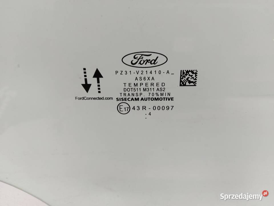 Ford Transit Custom II 2024 szyba drzwi prawa osobowe