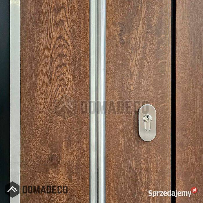 PIVOT V22 drzwi wejściowe aluminiowe z dekorem mazowieckie Warszawa