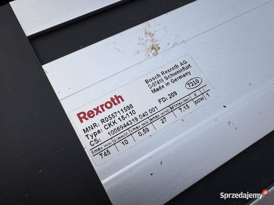 Rexroth R055711598 CKK 15110 R911306060 MSK040C Warszawa