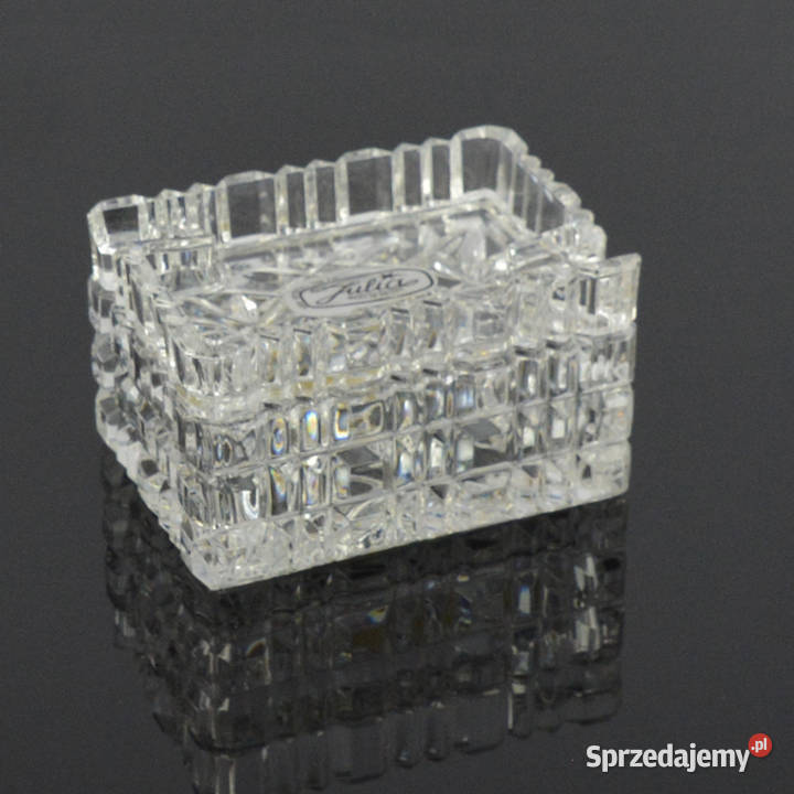 Popielnica z papierośnicą Huta Szkła Julia Warszawa