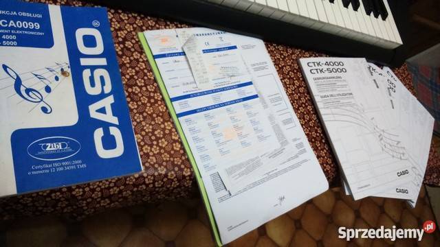 Casio CTK 5000 keyboard organy instrklawiszowy Tuszkowo sprzedam
