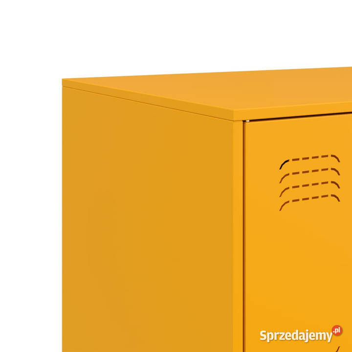 Szafka boczna musztardowa 99x39x73 stalowa