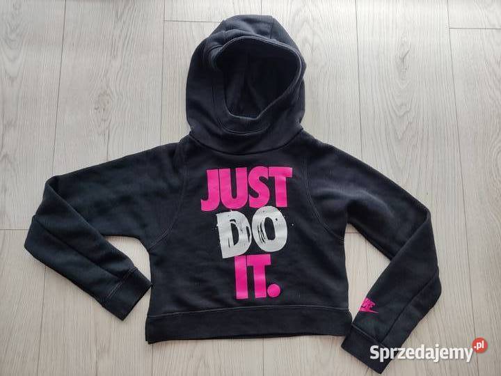bluza Nike z kapturem czarna just do it rozmiar mazowieckie Mława