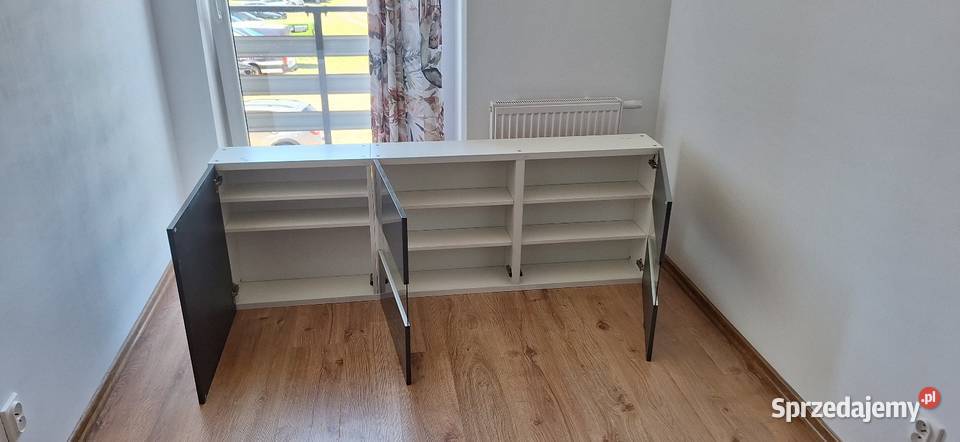 Szafki wiszące IKEA BESTA ciemnoszary połysk