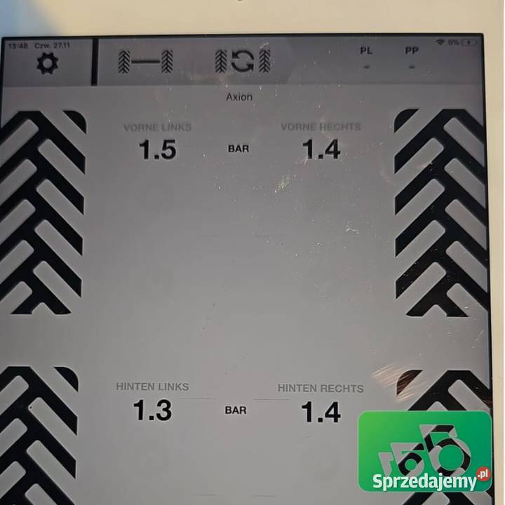 System pompowania opon CLAAS CTIC Claas AXION Wilkowo