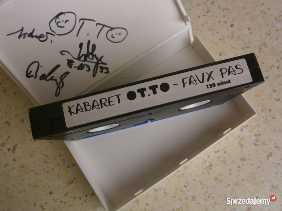 KABARET OTTO fauxpas VHS kaseta autografy Łódź