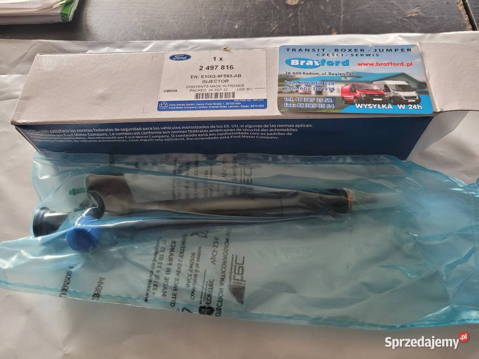 Wtryskiwacz Ford 2497816 E1GQ9F593AB BRATFORD Radom sprzedam