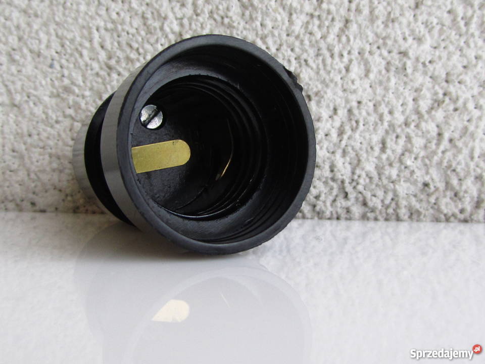 Oprawka bakelitowa E27 czarna TERM1 4A 250V AC Olecko