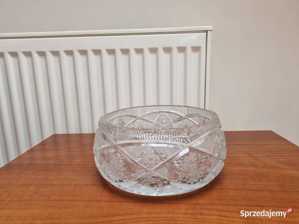 Kryształowa Misa salaterka PRL Lublin