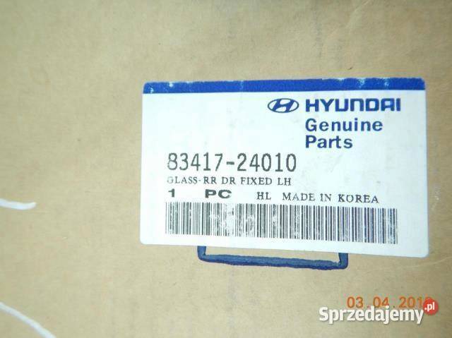 SZYBA DRZWI LEWA MAŁA TYŁ HYUNDAI EXCEL 94r lubelskie sprzedam