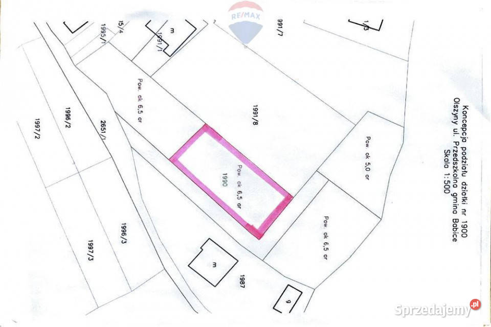 Działka budowlana 650 m2 z dojazdem do A4 w 15 0m Sprzedaż