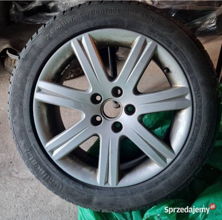 Alufelgi Audi 17 oryginalne z oponami zimowymi Świdnica