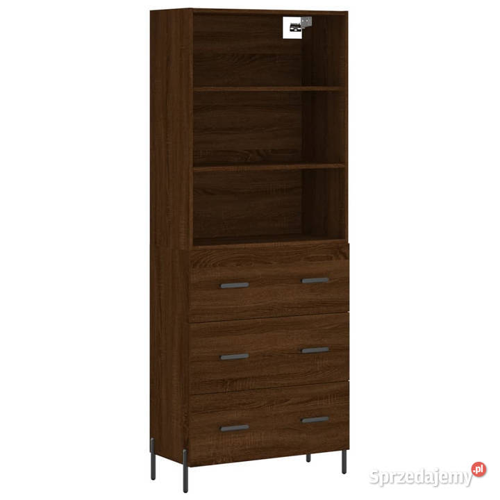 Witrynka brązowy dąb 695x34x180 materiał Warszawa