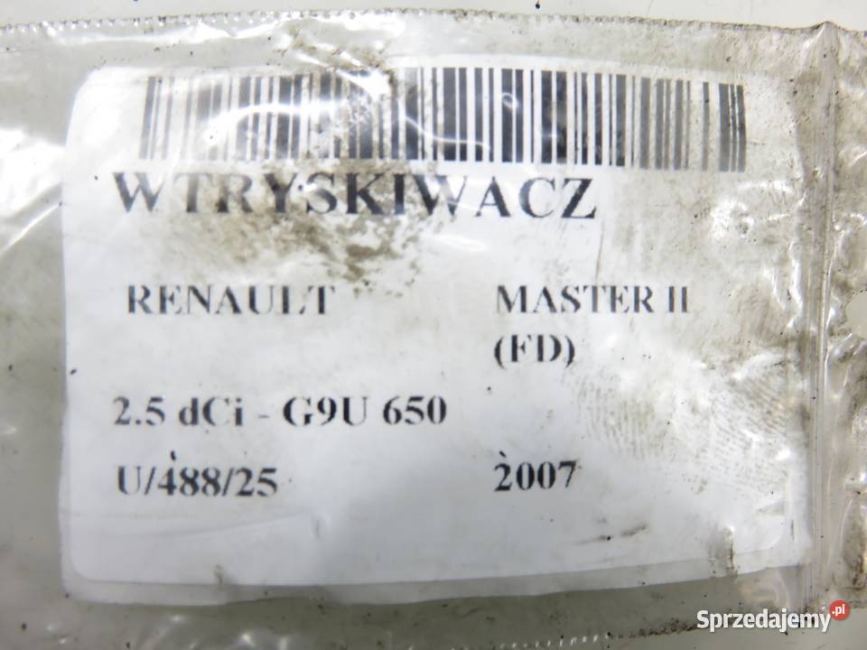 WTRYSKIWACZ RENAULT MASTER II 25 dCi 0445110265 osobowe Wtryskiwacze małopolskie sprzedam