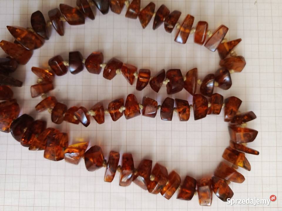 Naszyjnik Bursztyn Koniakowy