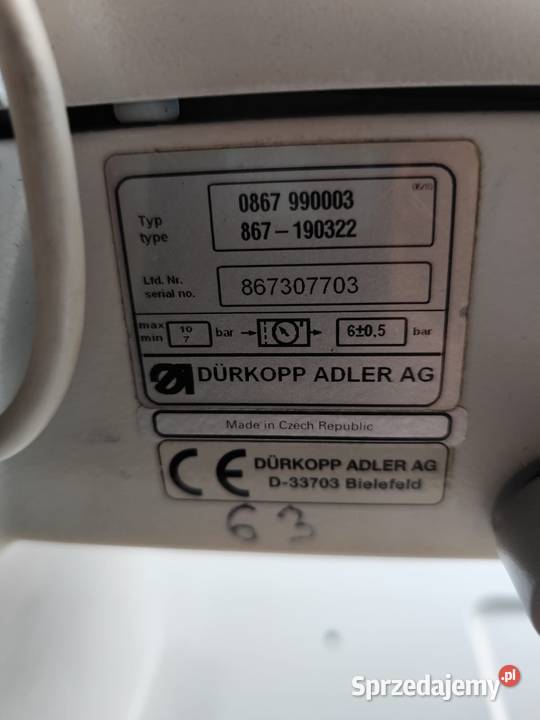 Durkopp Adler 867 GOLD maszyna do szycia automat mazowieckie