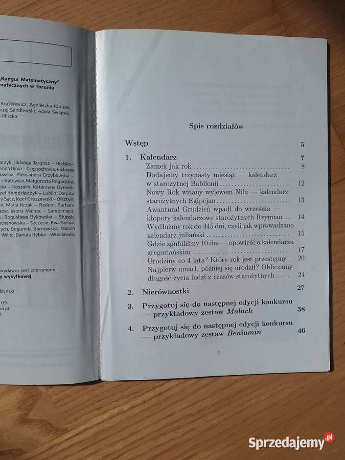 Niesforne kalendarze i nierównostki z Kangurem Gdańsk