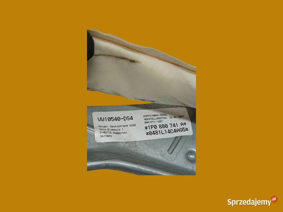 KURTYNA POWIETRZNA AIRBAG LEWA 1P0880741A Seat