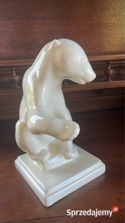 Figurka niedźwiedzia białego misia Bez sygnatury Antyki, Sztuka, Kolekcje Gdańsk