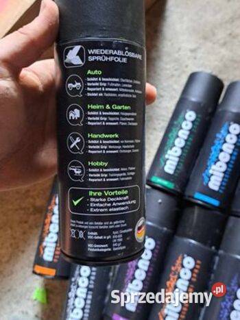 Mibenco Folia w sprayu powłoka Gumowa Plasti dip