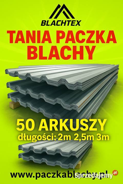 Paczka Blachy 50arkuszy grubość 0,60mm Rzeszów