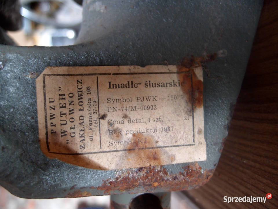 Imadło stolarskie PJWK125 Produkcja PRL łódzkie Łódź sprzedam