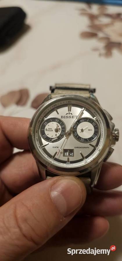 Zegarek SWISS MADE Bisset chronograph quartz Kutno sprzedam