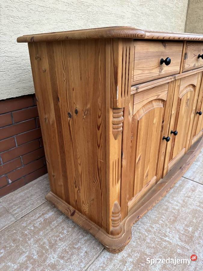 Komoda drewniana sosnowa szafka bufet kredens Garwolin