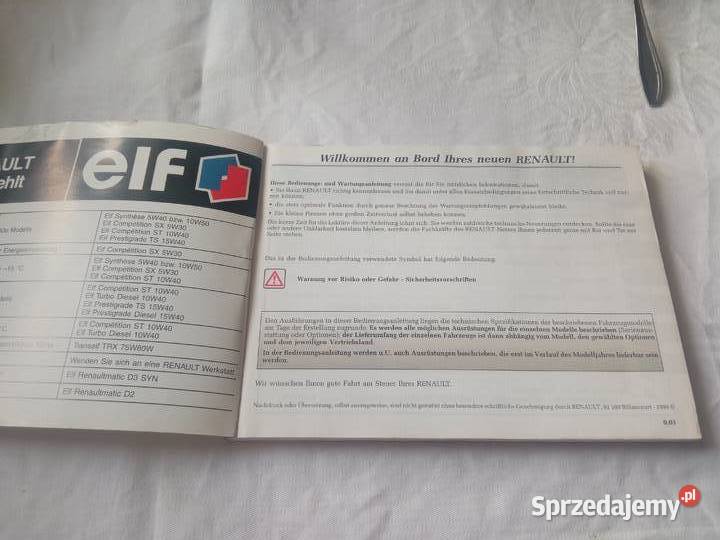 Instrukcja obsługi Renault Laguna Szczecin sprzedam