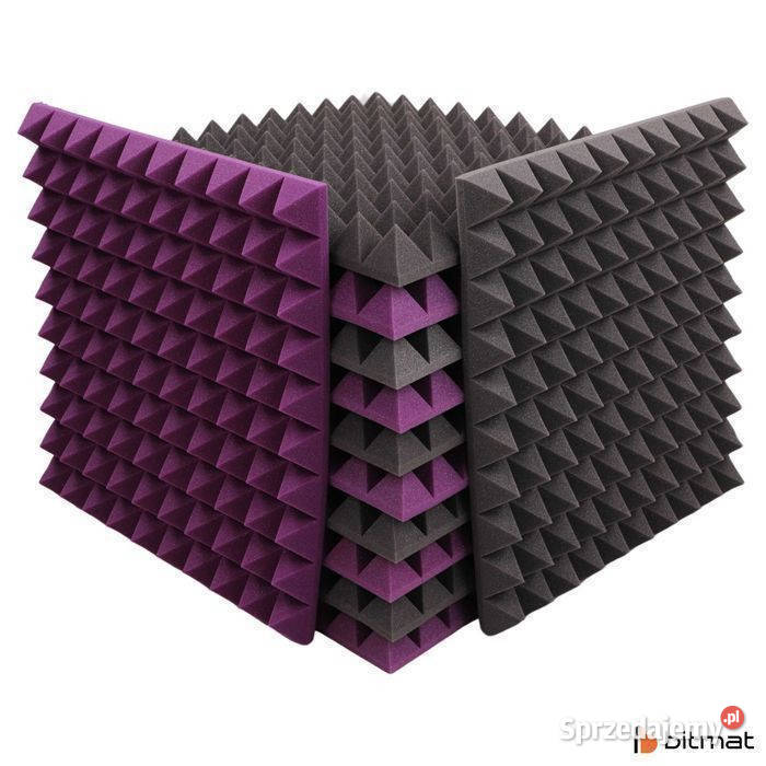 Piramidka akustyczna panele ścienne z pianki Łąki